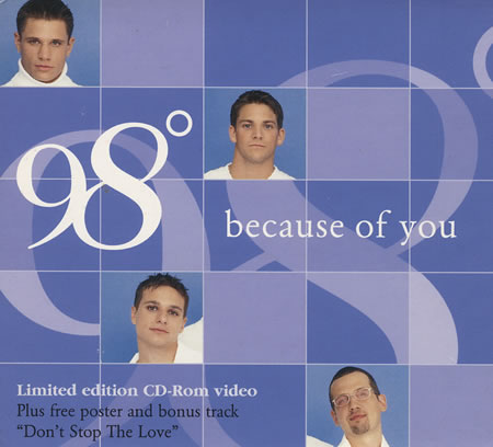98 Degrees - Because of You piano sheet music